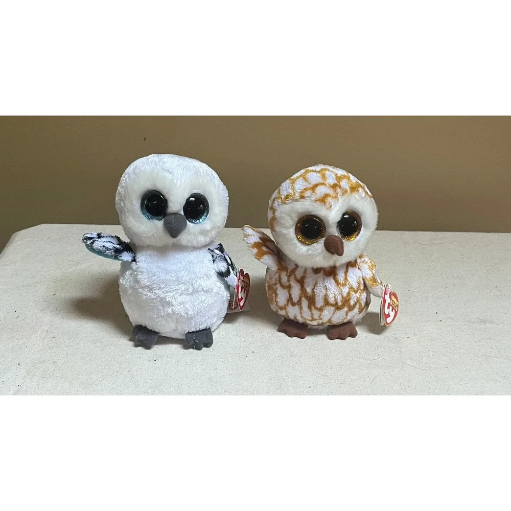 Ty Beanie Boos Owl Lot Swoops & Owlette 6